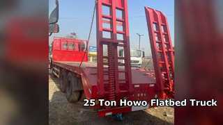 Howo 6x4 375HP Flatbed Truck 25 Ton Heavy Duty Transport