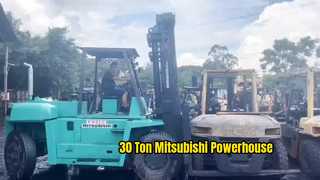 Empilhadeira diesel Mitsubishi de 10 toneladas usada