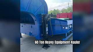 60 Ton Lowbed Trailer Heavy Equipment Transport Solution