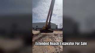 Used CAT 320BL extended-arm excavator