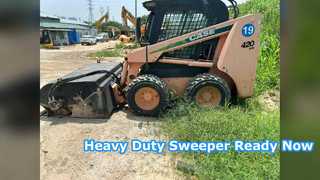 Heavy Duty Skid Steer Rotary Sweeper Attachment For Sale