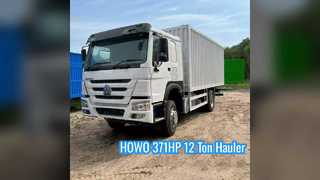 HOWO 371HP Box Van Truck 12 Ton Regional Logistics Hauler