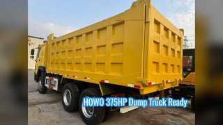Used SINOTRUK HOWO 375HP 6x4 Dump Truck 35T Capacity