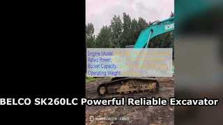 Used KOBELCO SK260LC Excavator Powerful Reliable Performance