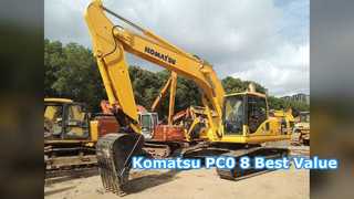Used Komatsu PC0 8 Excavator Reliable  Ton Machine
