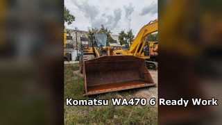 Used Komatsu WA470 6 Wheel Loader Reliable Performance