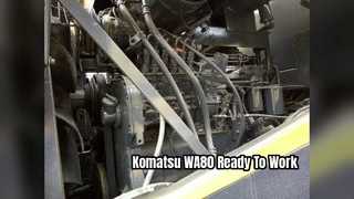 Chargeuse sur pneus Komatsu WA80 d'occasion prête à travailler