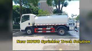 New HOWO Water Sprinkler Truck Municipal Cleaning Solution