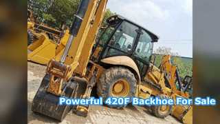 Used 420F Backhoe Loader High Performance Earthmoving