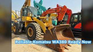Chargeuse sur pneus Komatsu WA380 d'occasion prête à travailler