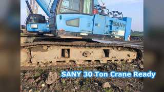 SANY SCC300 30 Ton Crawler Crane Low Hours Ready To Ship