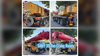 Used SANY STC300C5 30 Ton Truck Crane Ready for Work