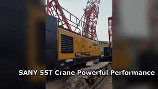 Used SANY SCC550C 55 Ton Crawler Crane Powerful Lifting