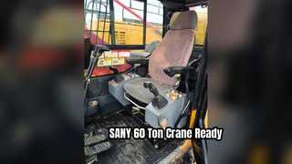SANY SCC600A 60 Ton Crawler Crane Low Hours Ready To Ship