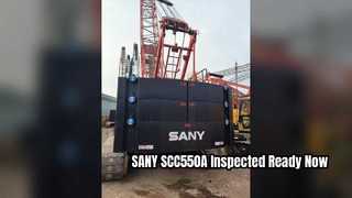 Used SANY SCC550A 55 Ton Crawler Crane Ready for Work