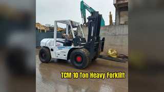 Penanganan Material Tugas Berat Forklift Diesel TCM 10 Ton