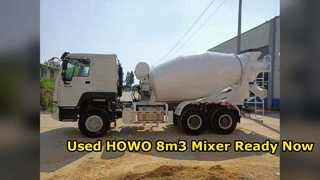 Used HOWO 8m3 Concrete Mixer Truck Ready to Work